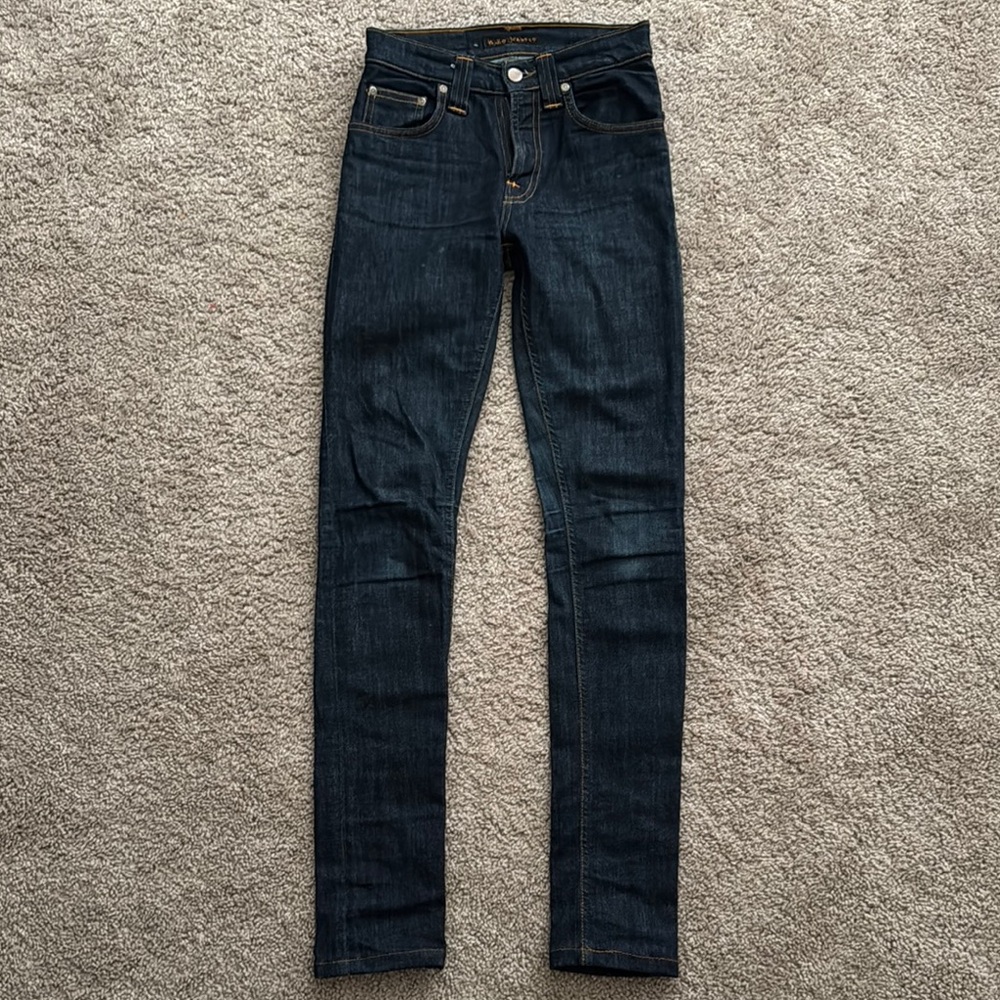 Nudie Jeans Blue Skinny Fit Denim
